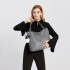 LT6911 - Miss Lulu Leather Look Hobo Slouch Shoulder Bag - Grey